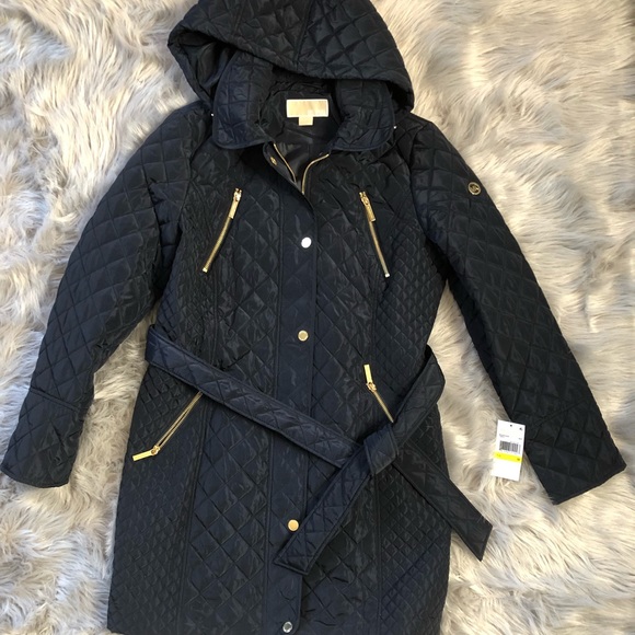 Navy Blue trench coat/ Rain Jacket - Picture 2 of 7